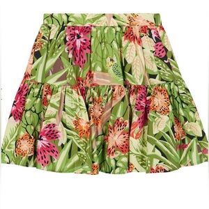 Kenzo Tiered floral miniskirt